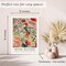 Framed Retro Vintage Wall Art Canvas Decor Set of 3, Matisse Wall Art Prints Poster Mid Century Modern Art, Sage Green Aesthetic Floral Botanical wall art, bedroom living room bathroom 12x16